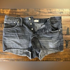 Madewell Black Denim Shorts